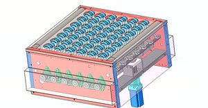 High-Speed Logistics Parcel Sorting Balance Wheel Sorter-2 3D model