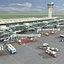 Международный аэропорт и транспортные средства