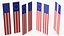 Pull Down US Flags Set