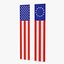 Pull Down US Flags Set