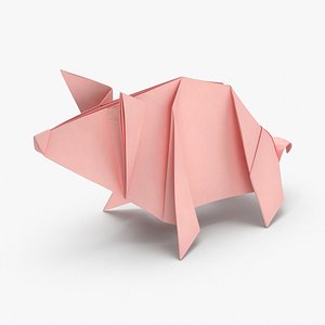 3D model pig