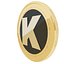 Moneta d'oro in criptovaluta Karma