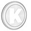 Moneta d'oro in criptovaluta Karma