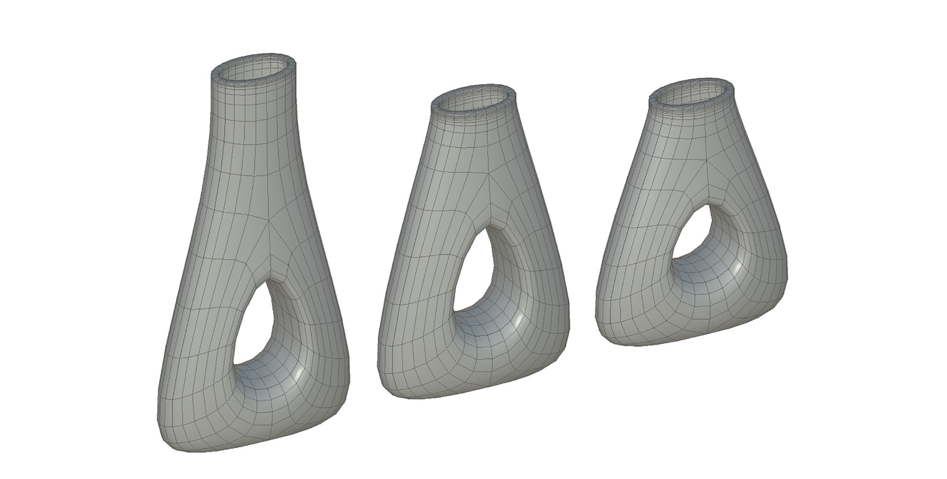 3D Decor Vase Set - TurboSquid 1936071