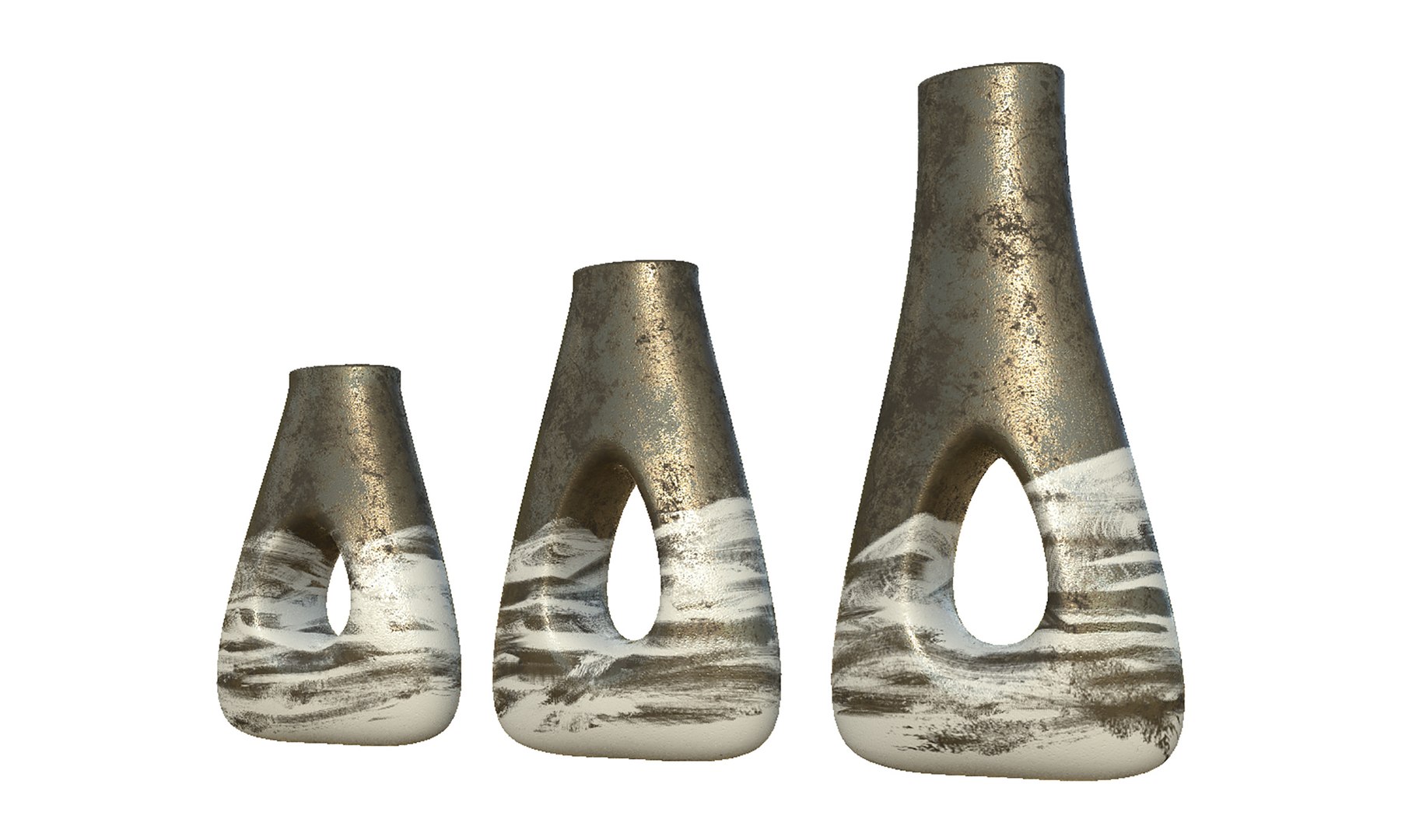 3D Decor Vase Set - TurboSquid 1936071