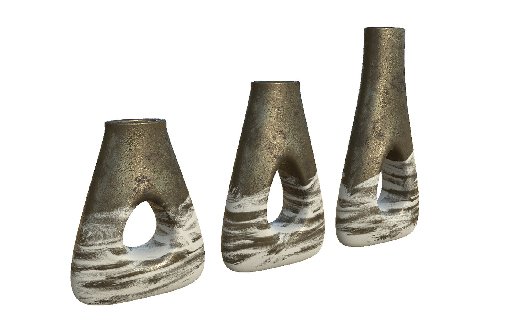 3D Decor Vase Set - TurboSquid 1936071