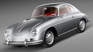 porsche 356a 356 sport 3d model