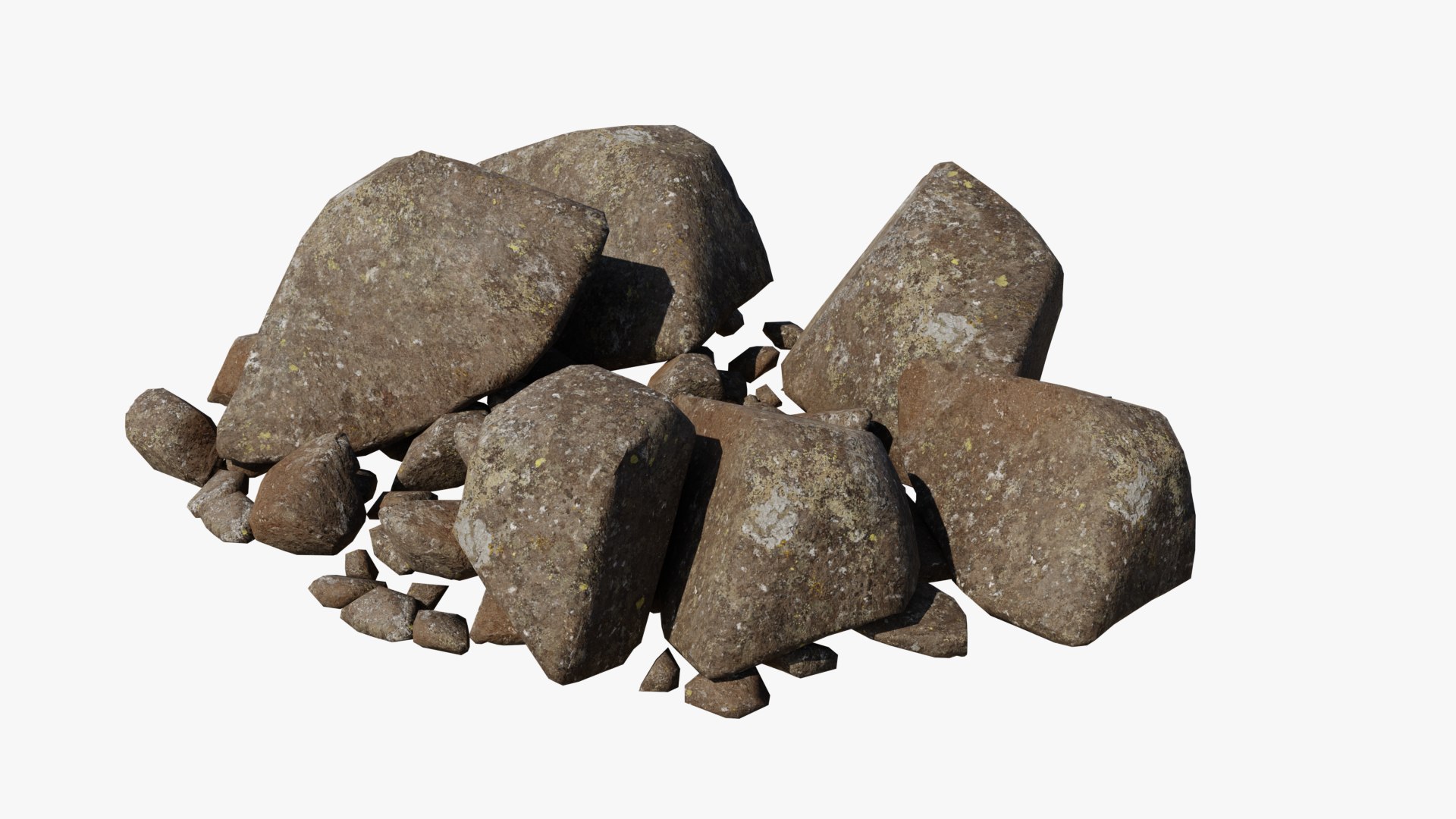 3D Scattered Rocks V2 - TurboSquid 2243049