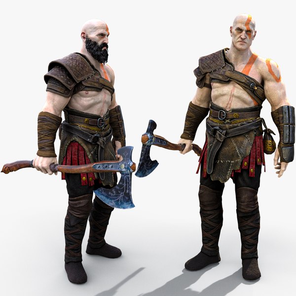 3D God of War - Kratos - Game Character model