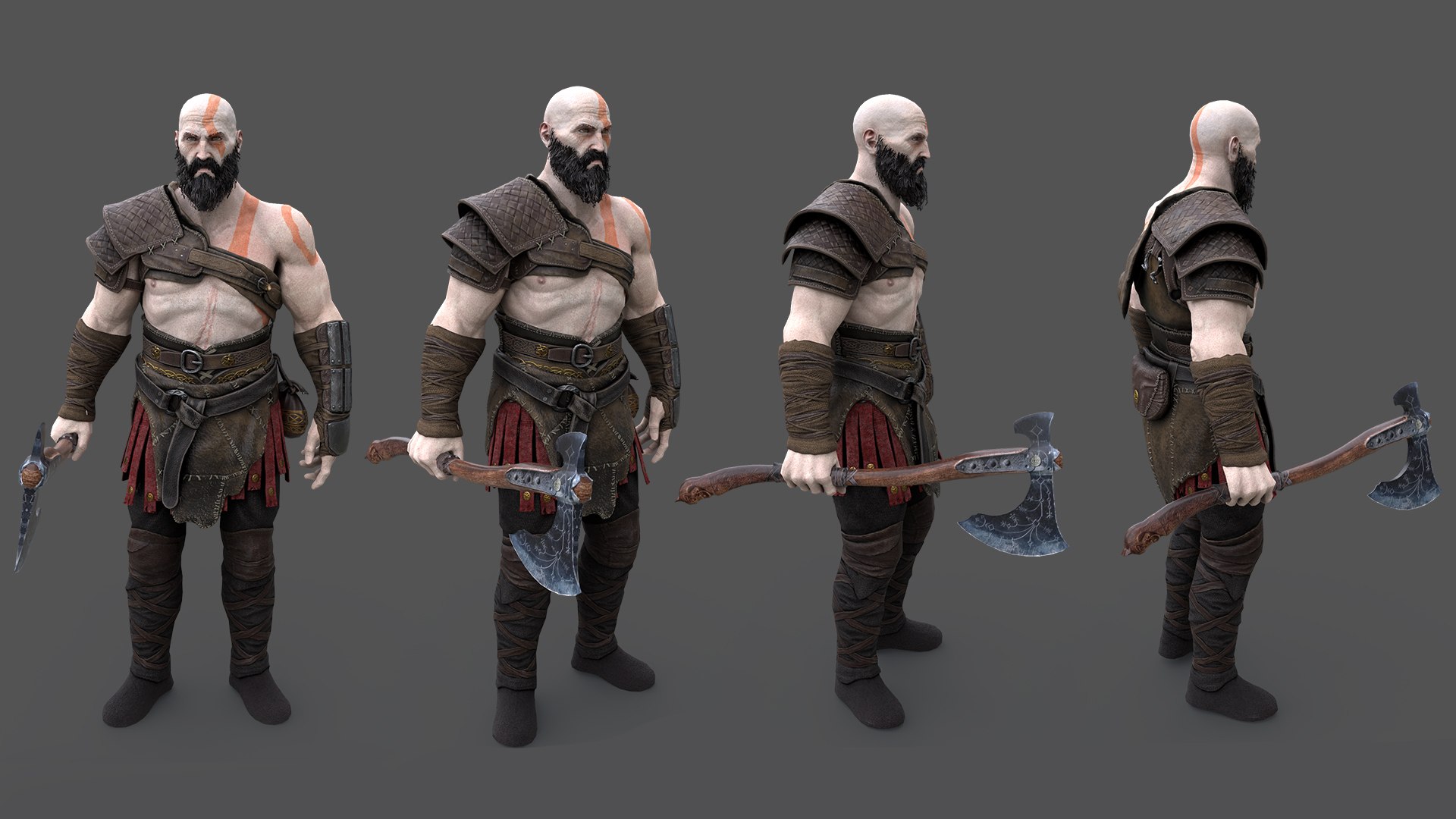 Kratos Leviathan Axe 3d Print File STL God Of War -  Portugal