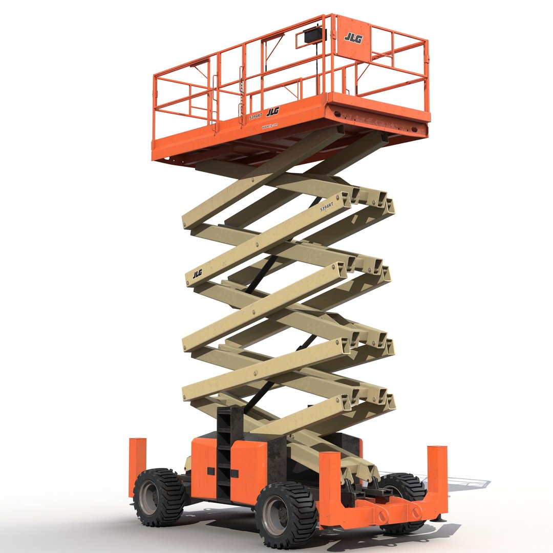 Engine Powered Scissor Lift JLG 5394RT 2 3D model preview