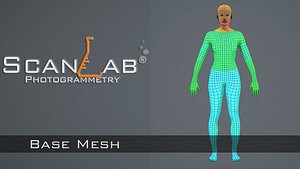 Generic Human - Topology Wireframe - Maya