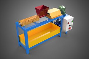 PLASTIC PELLET EXTRUDER MACHINE EXTRUSION HEATER SCREW PRESS DIY 3D model