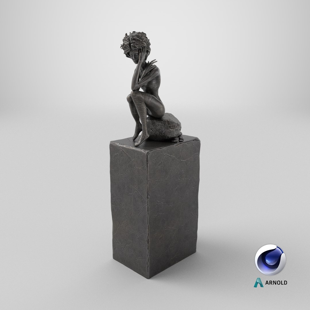 3D Sculpture Woman Figure Model - TurboSquid 1957414