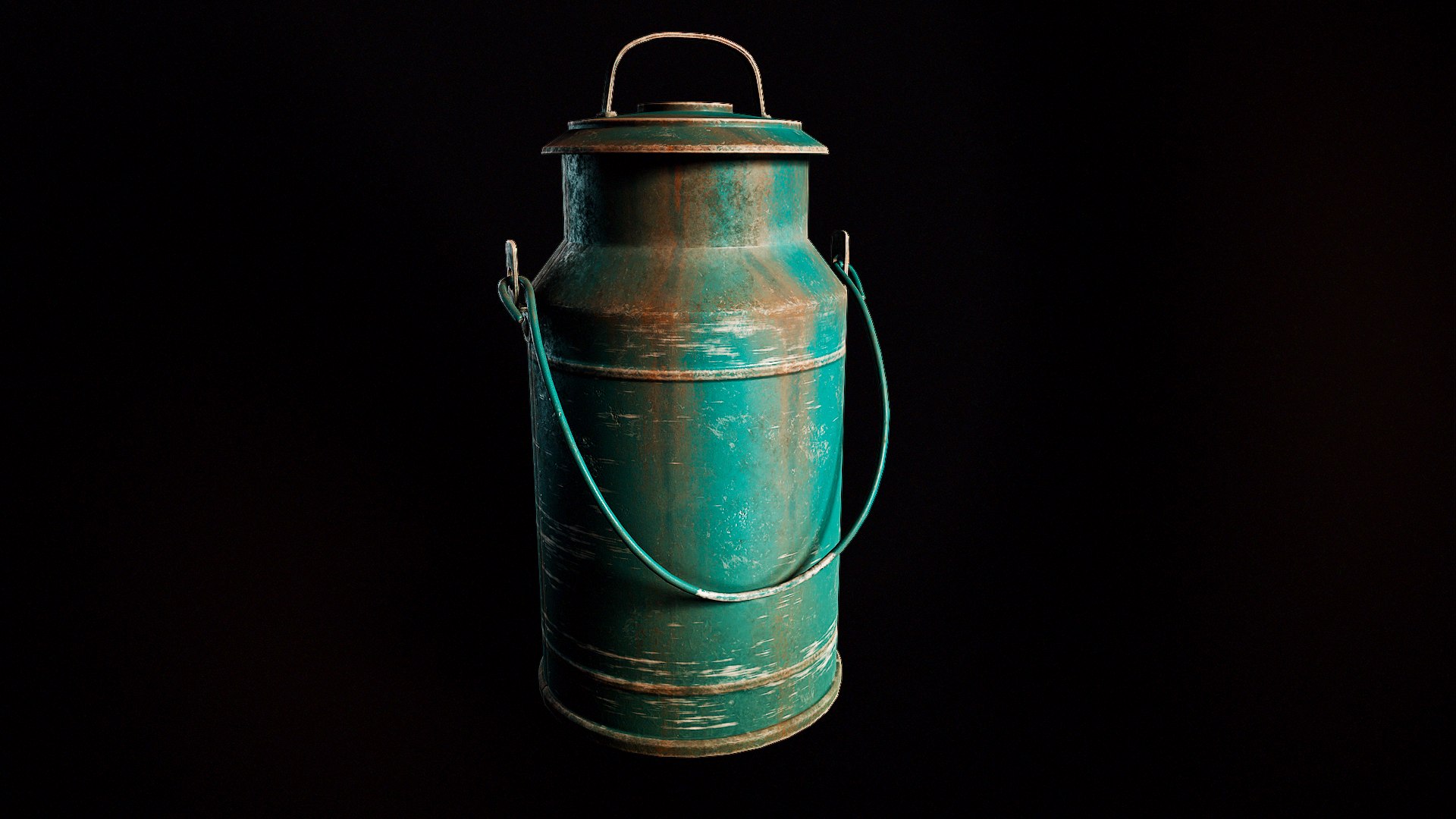 3D Old Milk Can Model - TurboSquid 2066579