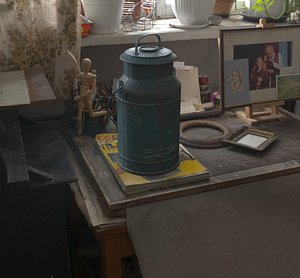 Old milk can