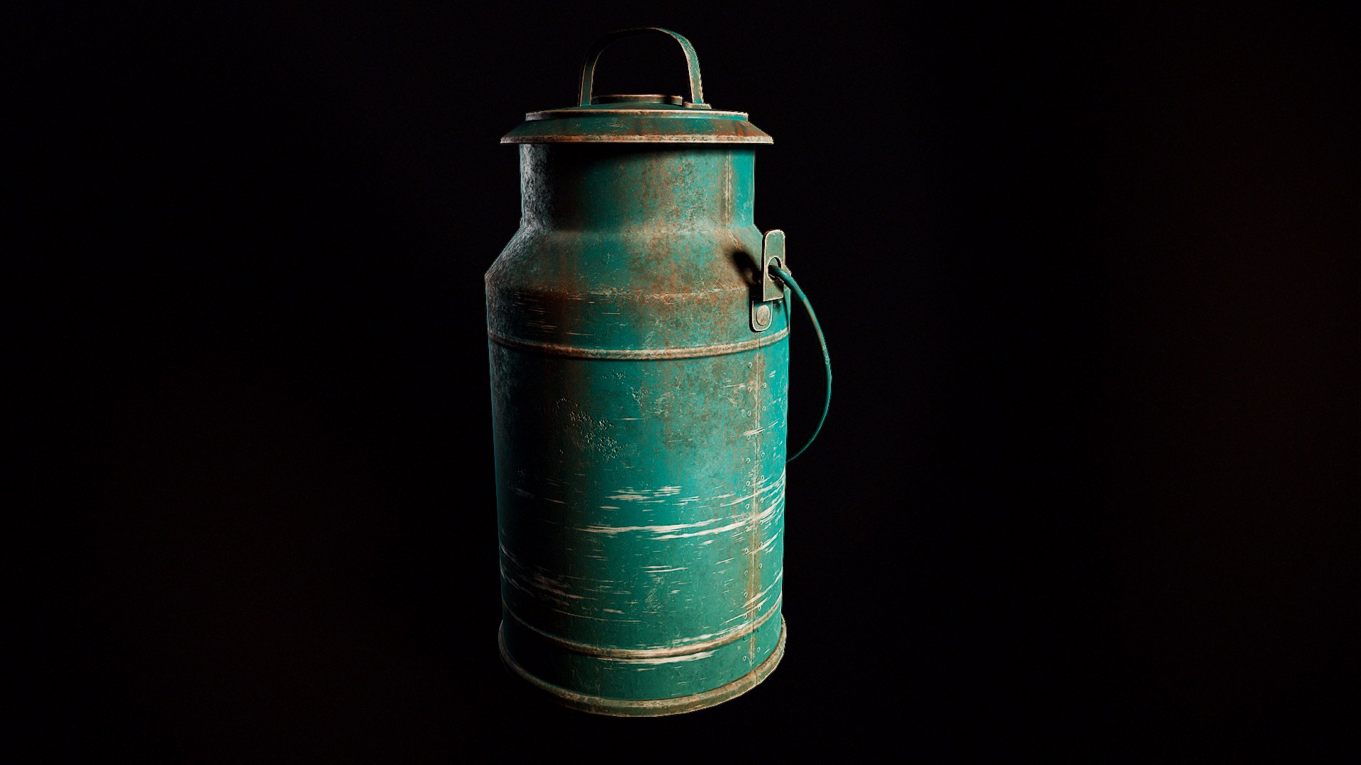 3D Old Milk Can Model - TurboSquid 2066579