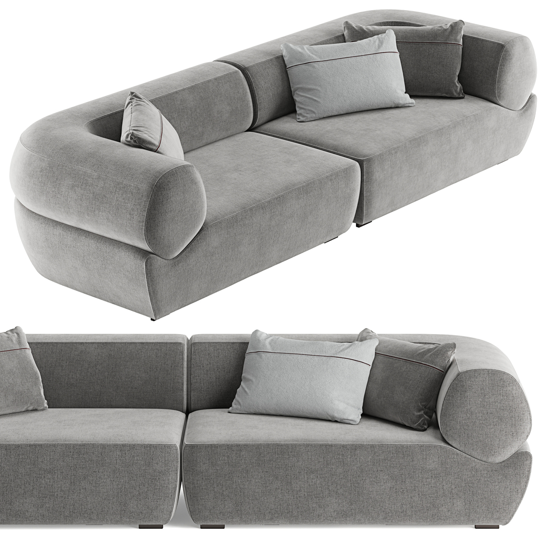 3D BeB italia Naviglio sofa - TurboSquid 1726367