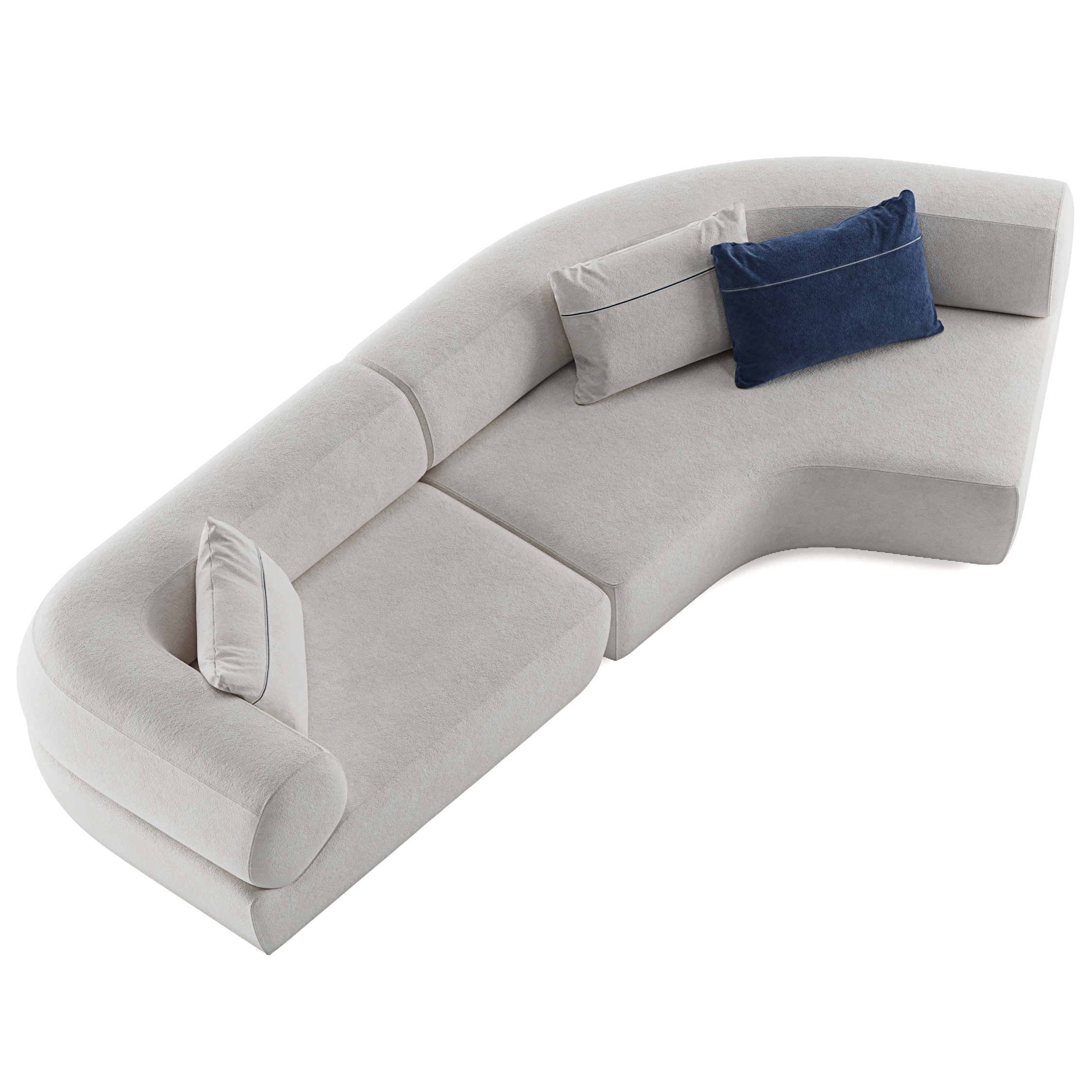 3D BeB Italia Naviglio Sofa - TurboSquid 1726367