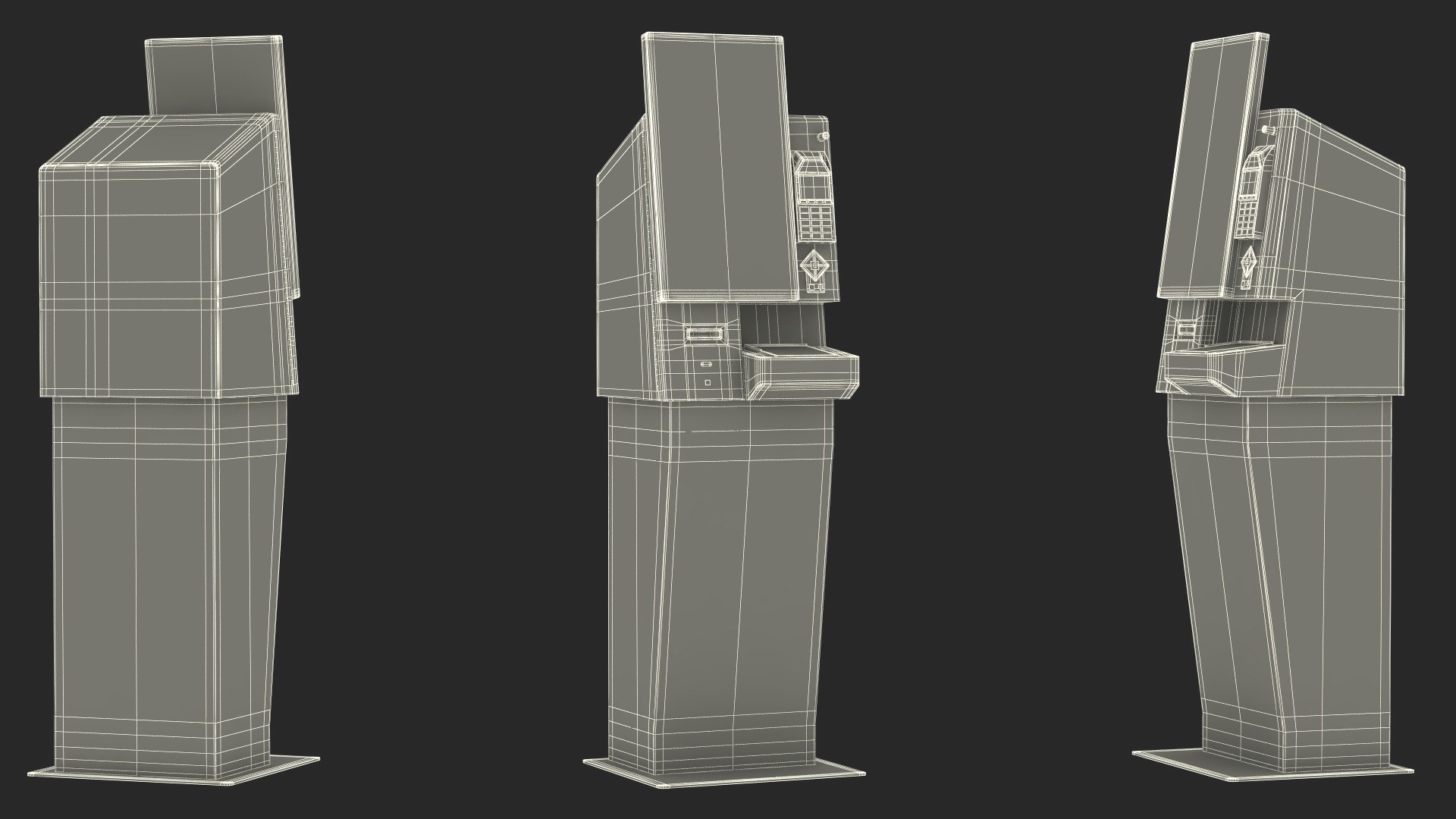 3D Hotel Self Check-In Kiosk - TurboSquid 2248533