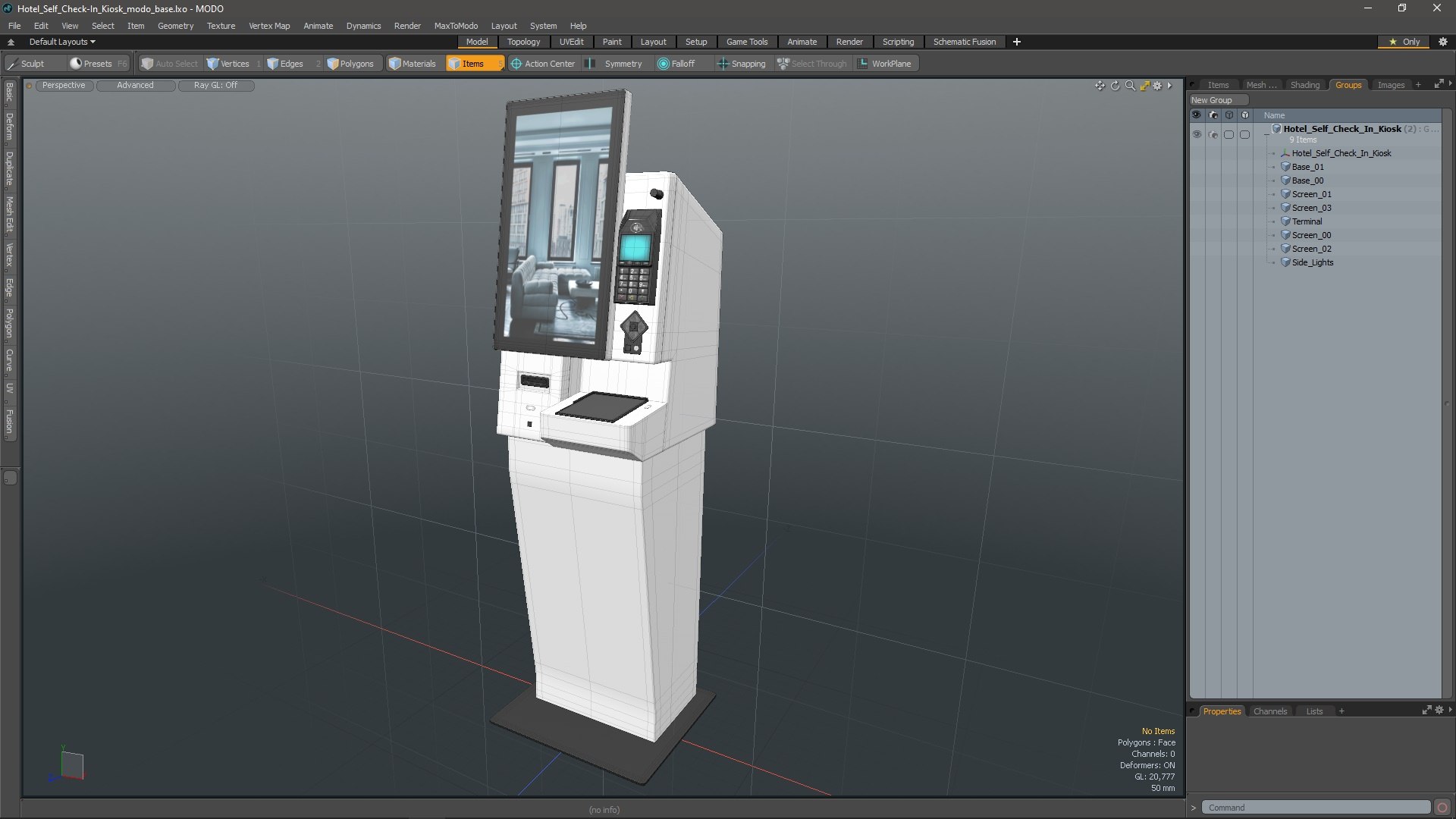 3D Hotel Self Check-In Kiosk - TurboSquid 2248533