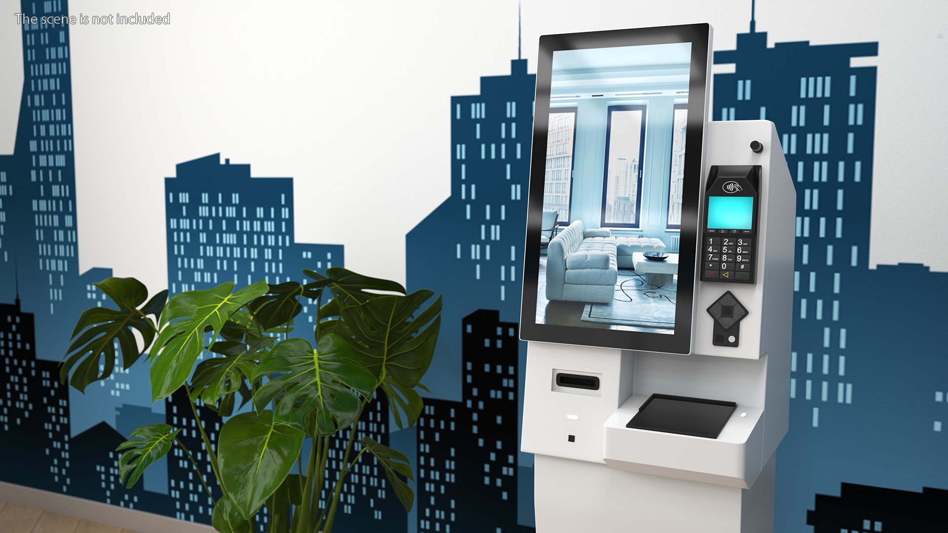 3D Hotel Self Check-In Kiosk - TurboSquid 2248533