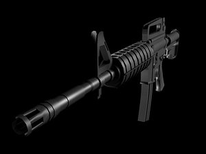 3ds max m-4 shooter