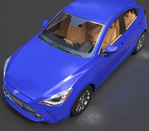 3D Toyota Yaris Hatchback US-Spec Subcompact - High-Poly 3D Model model