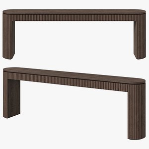 3D model Restoration Hardware Byron sofa back console