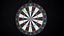 Dartboard And Darts Lowpoly PBR