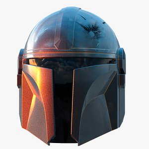 3D mandalorian helmet model