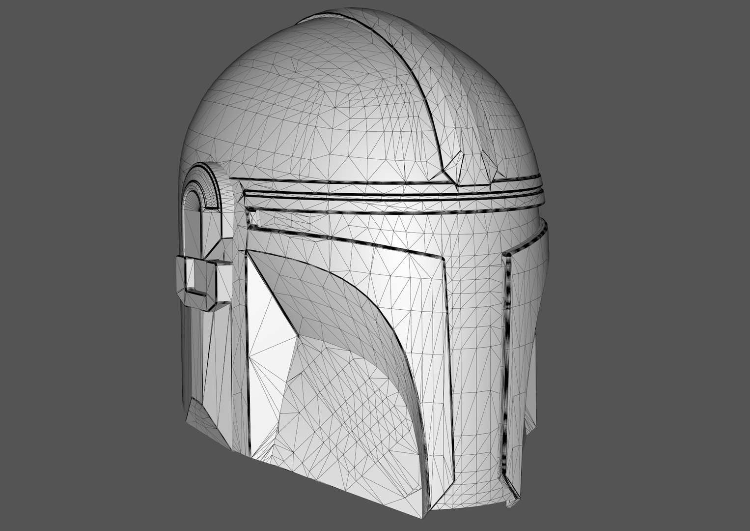 Free 3D mandalorian helmet model TurboSquid 1674664