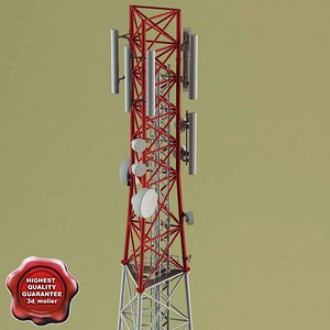 3d telecommunication tower v2