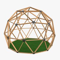 Geodesic Dome Structure Realistic