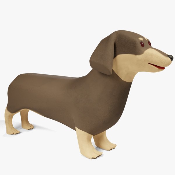 3D model Cartoon Dachshund