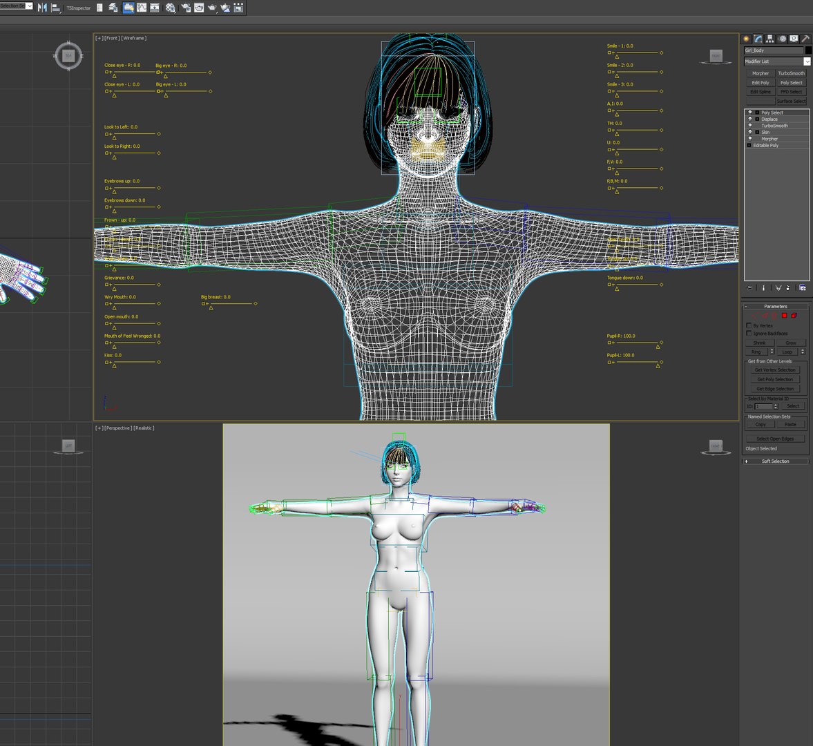 Rigged female naked bikini girl 3D model - TurboSquid 1651561