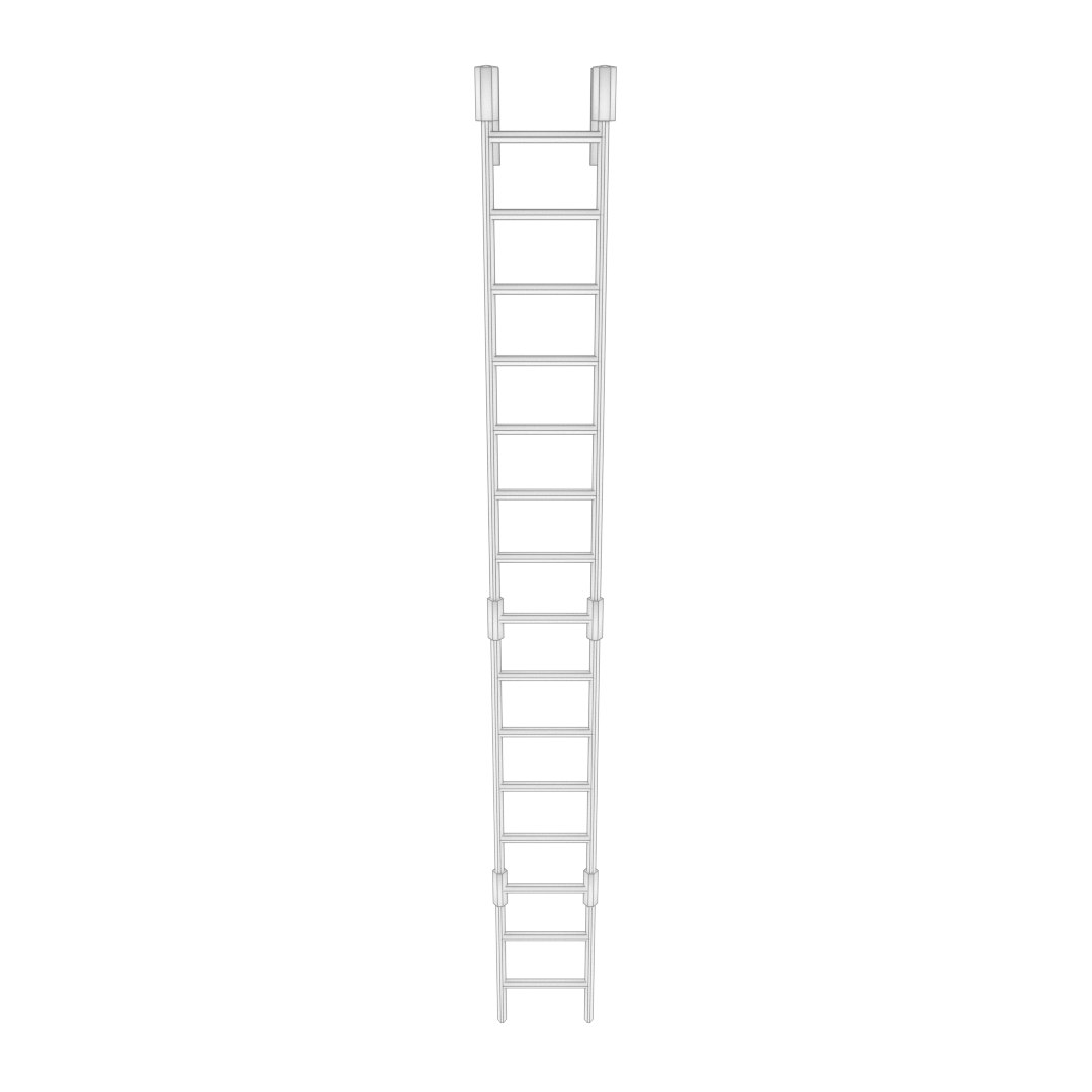 3d model metal ladder