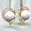 Button Pearls Gold Earrings FREE