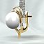 Button Pearls Gold Earrings FREE