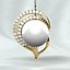 Button Pearls Gold Earrings FREE