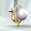 Button Pearls Gold Earrings FREE