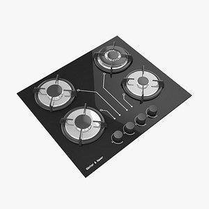 3D cooking hobs model