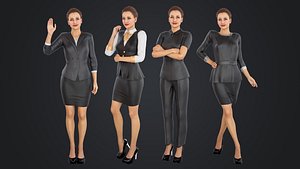 Bussiness Woman 3D model