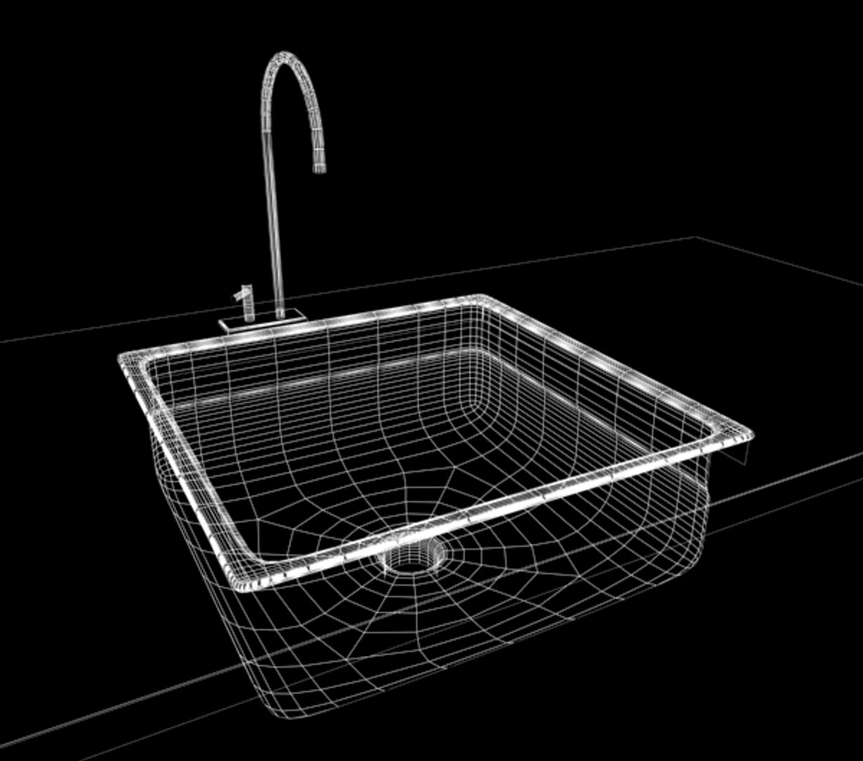 Kitchen Sink 3d Model