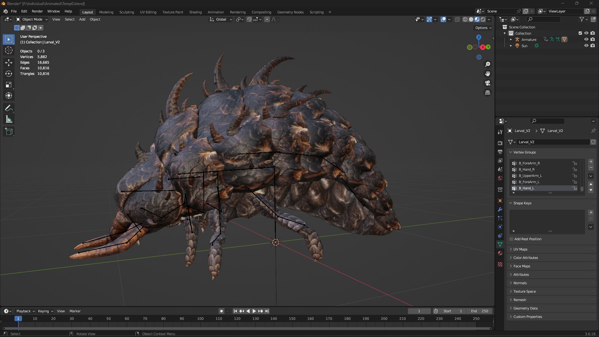 Larval-V2a 3D model https://p.turbosquid.com/ts-thumb/MU/aDW74P/aT/wireframe1/jpg/1778755071/1920x1080/fit_q87/0c764fd8f32867685ed161ea22b6d328d2667337/wireframe1.jpg