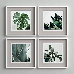 picture frames set 3D model