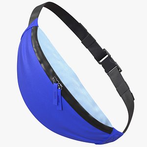 sport waist bag blue 3D model