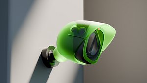 Stylized Sci-Fi CCTV Security Camera  Game Ready 3D Asset 3D model