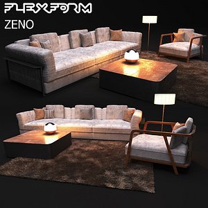 3D elegant sofa modern style model