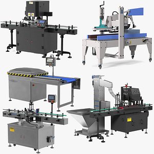 Food Packaging Machines Collection 3 3D model
